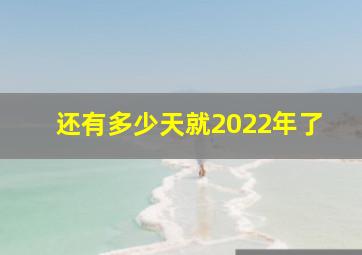 还有多少天就2022年了