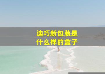 迪巧新包装是什么样的盒子