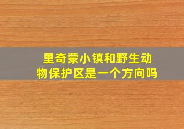 里奇蒙小镇和野生动物保护区是一个方向吗