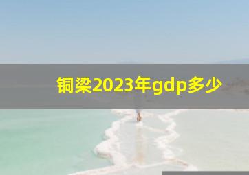 铜梁2023年gdp多少