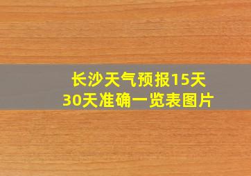 长沙天气预报15天30天准确一览表图片