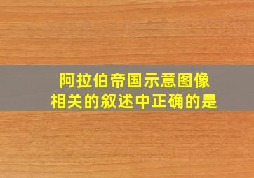 阿拉伯帝国示意图像相关的叙述中正确的是