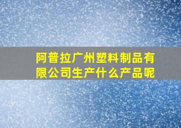 阿普拉广州塑料制品有限公司生产什么产品呢