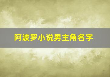 阿波罗小说男主角名字