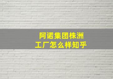 阿诺集团株洲工厂怎么样知乎