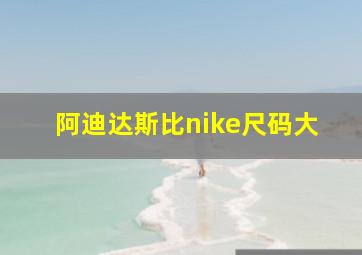 阿迪达斯比nike尺码大