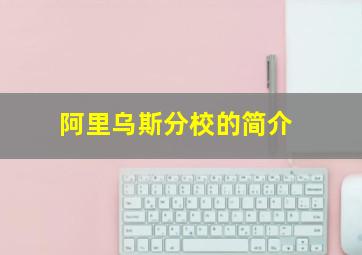 阿里乌斯分校的简介