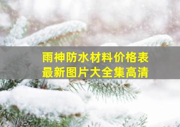 雨神防水材料价格表最新图片大全集高清