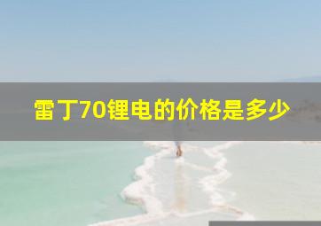 雷丁70锂电的价格是多少