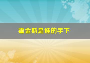 霍金斯是谁的手下