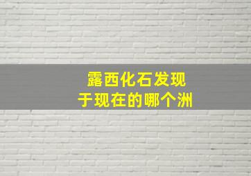 露西化石发现于现在的哪个洲