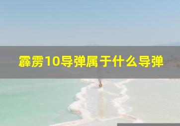 霹雳10导弹属于什么导弹