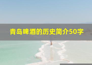 青岛啤酒的历史简介50字