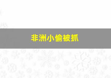 非洲小偷被抓