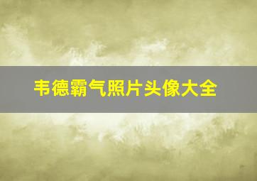 韦德霸气照片头像大全