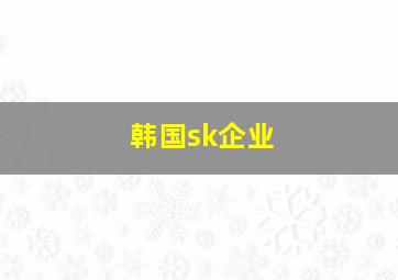 韩国sk企业