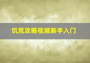 饥荒攻略视频新手入门