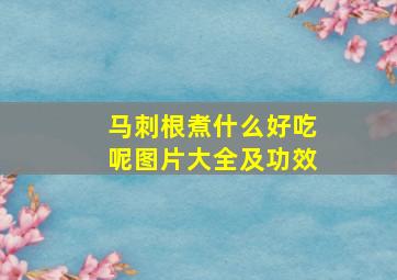 马刺根煮什么好吃呢图片大全及功效