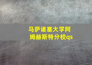 马萨诸塞大学阿姆赫斯特分校qs