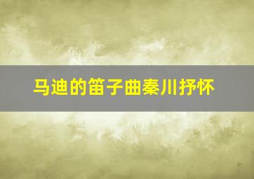 马迪的笛子曲秦川抒怀