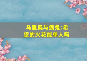 马里奥与疯兔:希望的火花能单人吗