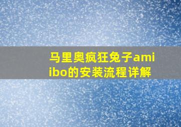 马里奥疯狂兔子amiibo的安装流程详解