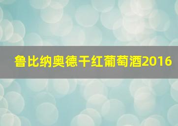 鲁比纳奥德干红葡萄酒2016