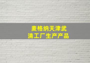 麦格纳天津武清工厂生产产品