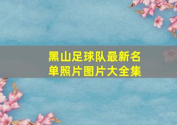 黑山足球队最新名单照片图片大全集