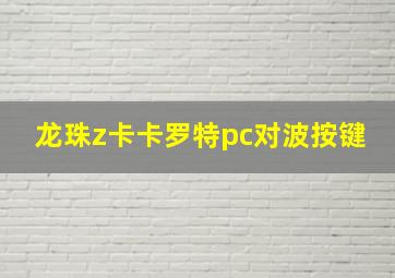 龙珠z卡卡罗特pc对波按键