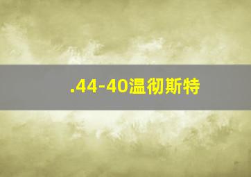 .44-40温彻斯特