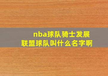 nba球队骑士发展联盟球队叫什么名字啊