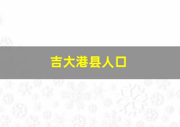 吉大港县人口