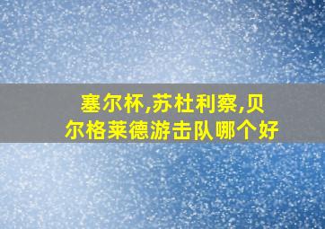 塞尔杯,苏杜利察,贝尔格莱德游击队哪个好