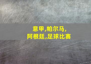 意甲,帕尔马,阿根廷,足球比赛