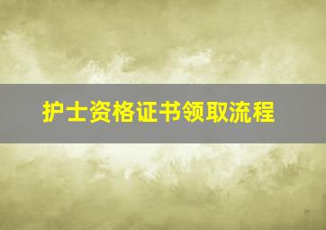 护士资格证书领取流程