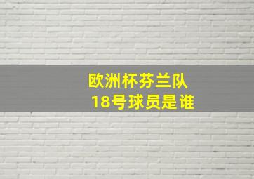 欧洲杯芬兰队18号球员是谁