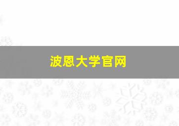 波恩大学官网