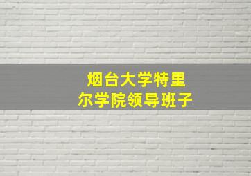 烟台大学特里尔学院领导班子