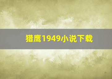 猎鹰1949小说下载