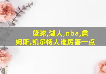 篮球,湖人,nba,詹姆斯,凯尔特人谁厉害一点