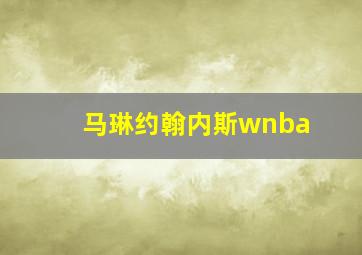 马琳约翰内斯wnba