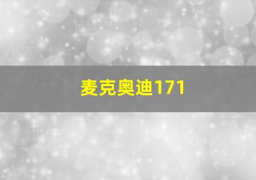 麦克奥迪171